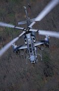AH-1眼镜蛇攻击直升机，常伴黑鹰左右做特战支援