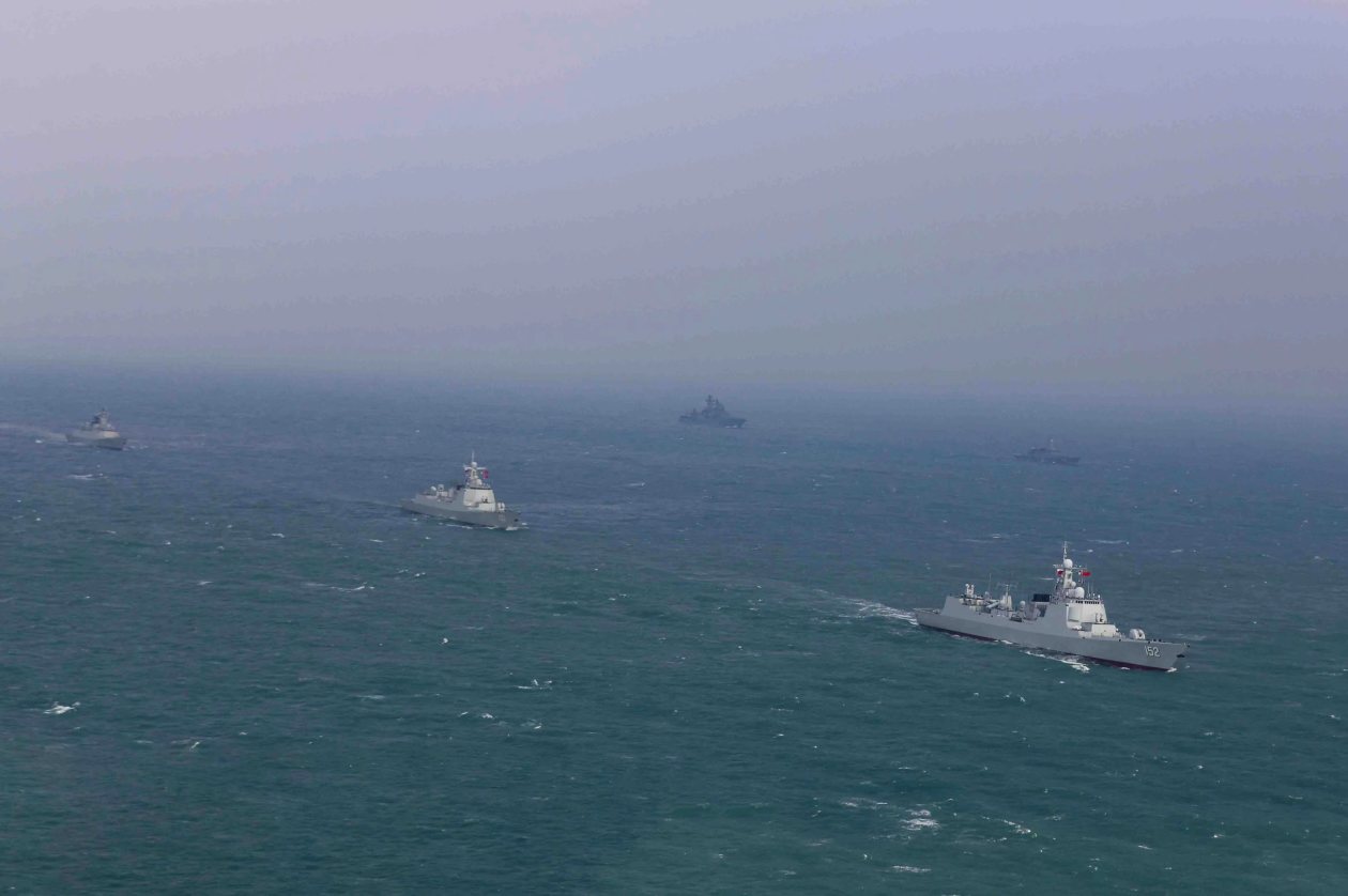 中俄“海上联合-2022”联合军事演习开幕