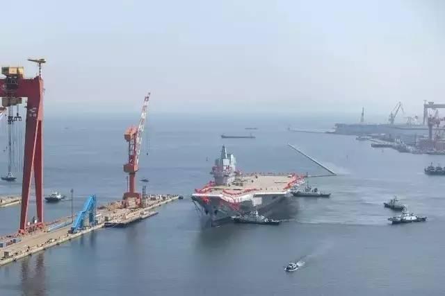 中国首艘国产航母在大连正式下水，中国电科14所为其配备“海之星”有源相控阵雷达