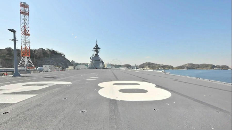 日本出云号准航母庞大机库曝光 可搭载F-35