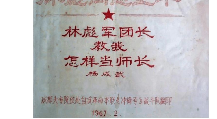 林彪军团长教我怎样当师长
